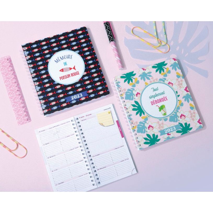 3660942058377-Agenda de poche spiralé Dodo & Cath Lady 16W - 1 semaine sur 2 pages - 9 x 16 cm - différents mod-P_79420098_2-0