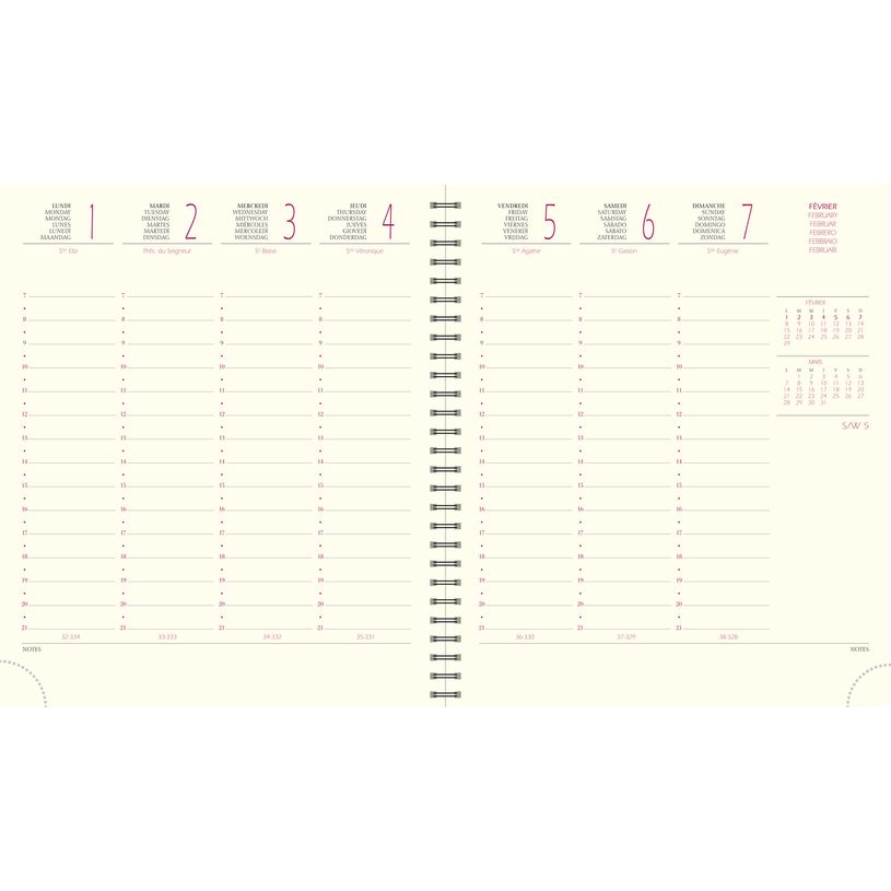 3660942058438-Agenda spiralé Cordoba Espace 18S - 1 semaine sur 2 pages - 15 x 17 cm - disponible dans diff-P_79420103_5-3