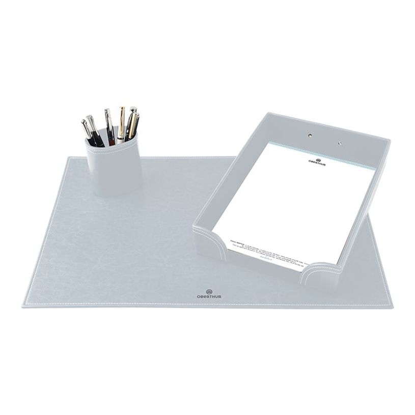 3108724667077-Oberthur - Parure de bureau - 3 pièces - gris-P_79423123_1-0