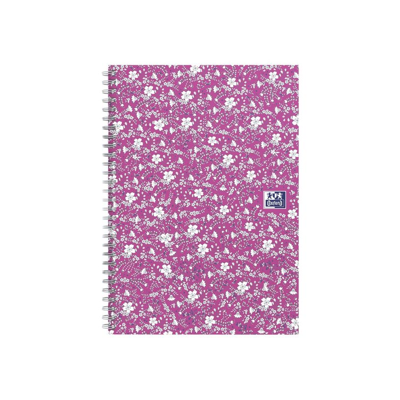 3020120113449-Oxford Floral - Carnet de notes à spirale - B5 - 120 pages - ligné-P_79424844_4-2