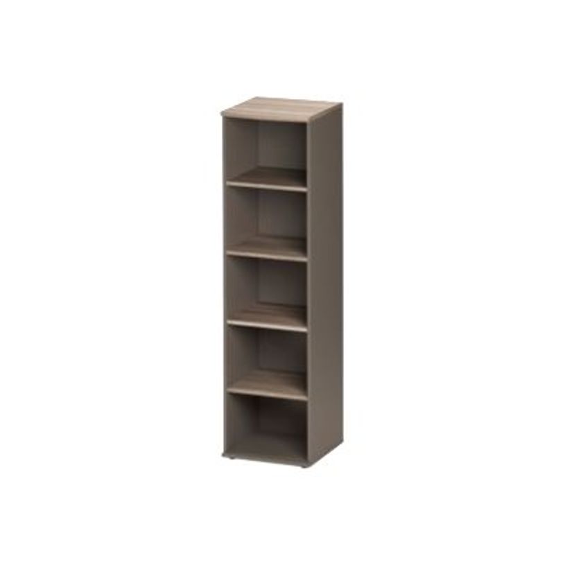 3483600784162-Colonne bibliothèque JAZZ+ - L48 x H183 x P48 - Chêne gris-P_79426217_1-0