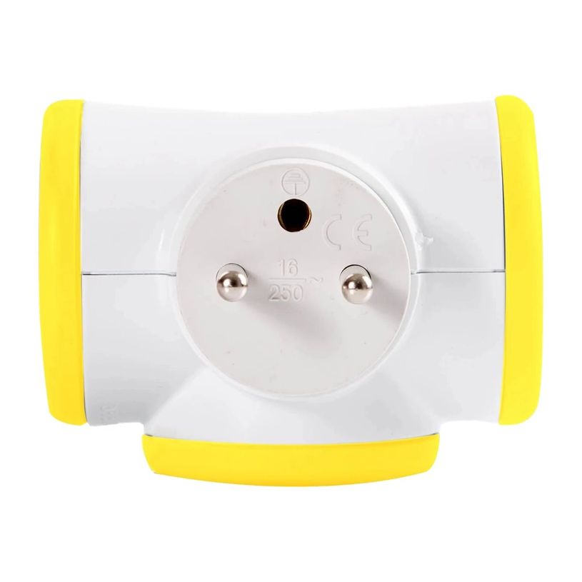 3760110685142-WATT & CO - Multiprise triplite rotative - blanc/jaune-P_79428859_1-0
