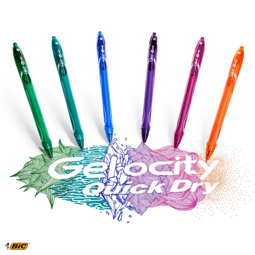 3086123498303-Bic Gelocity QuickDry - Pack de 12 rollers - 0,7 mm - bleu-P_79429254_9-6