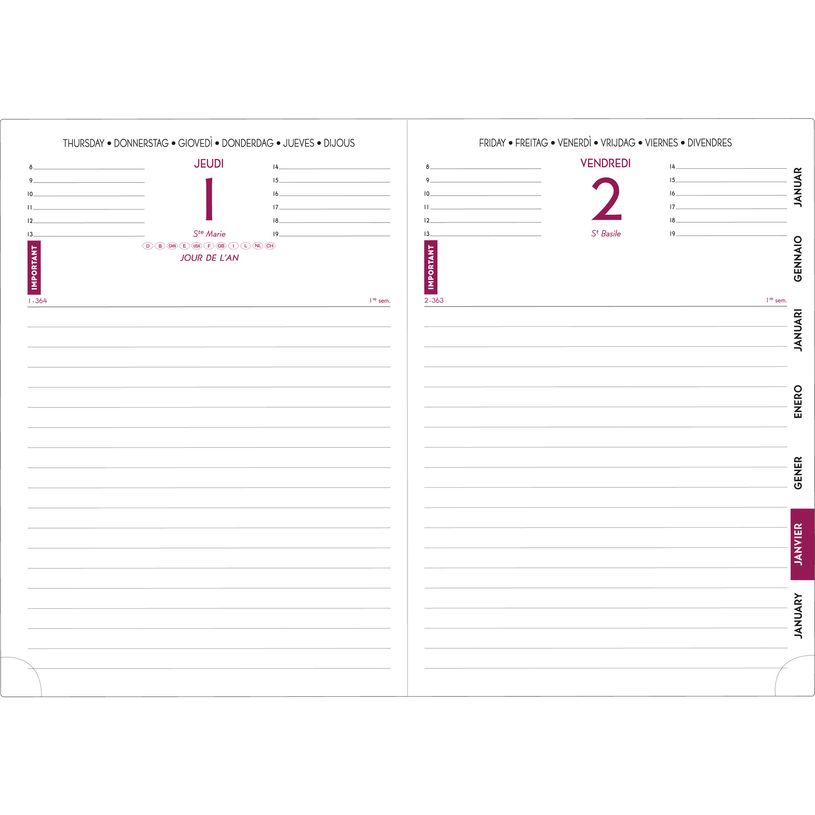 3660942060899-Agenda Cordoba Journal 17 - 1 jour par page - 12 x 17 cm - disponible dans différentes cou-P_79429357_5-3