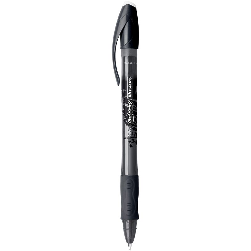 3086123425965-Bic Gelocity Illusion - Roller effaçable - 0,7 mm - noir-P_79429577_1-0