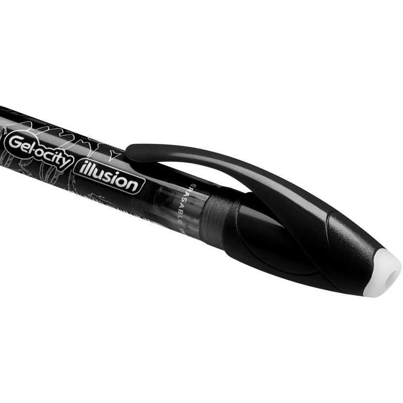 3086123425965-Bic Gelocity Illusion - Roller effaçable - 0,7 mm - noir-P_79429577_5-4