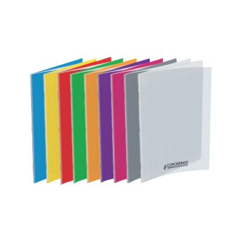 3020120118420-Conquérant Classique - Cahier polypro A4 (21x29,7cm) - 96 pages - grands carreaux (Seyes) - disponib-P_79430399_1-0