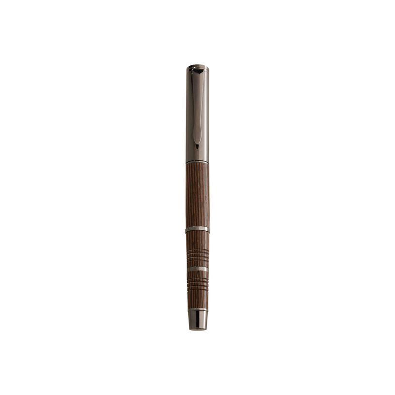 3108722402410-Oberthur Swing - Stylo plume wengé africain / metal gun-P_79430536_1-0