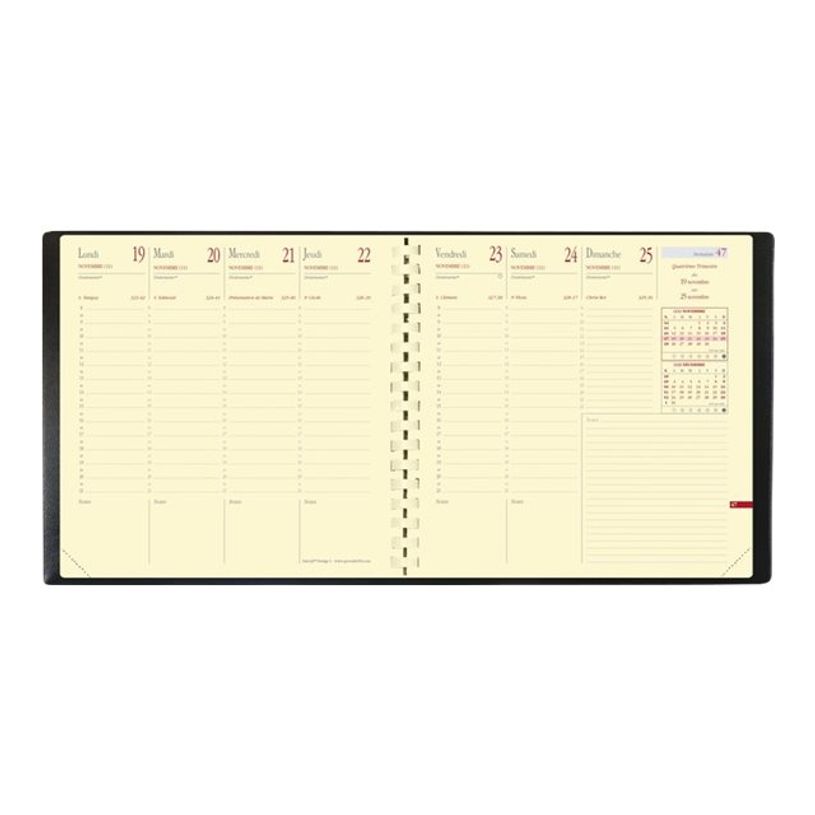 3371010410910-Verona - Agenda spiralé 1 semaine sur 2 pages - 16 x 16 cm - indigo - Quo Vadis-P_79430882_1-0