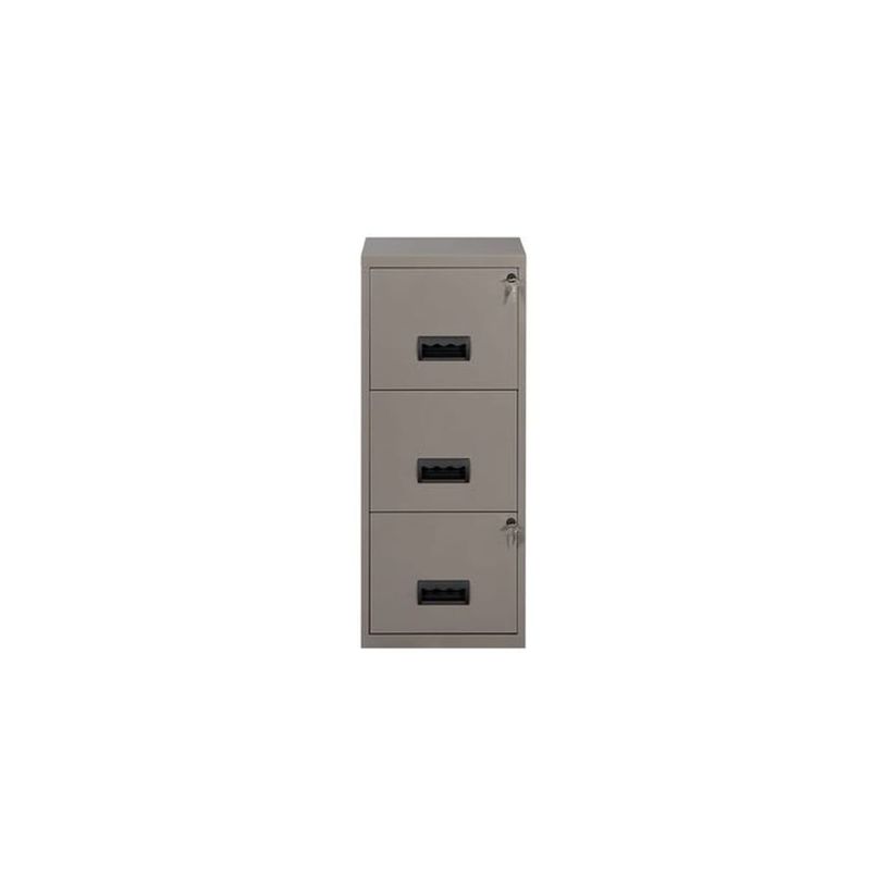 3219090950509-Classeur 3 tiroirs pour dossiers suspendus - 96 x 40 x 40 cm - gris souris nacré-P_79431102_1-0