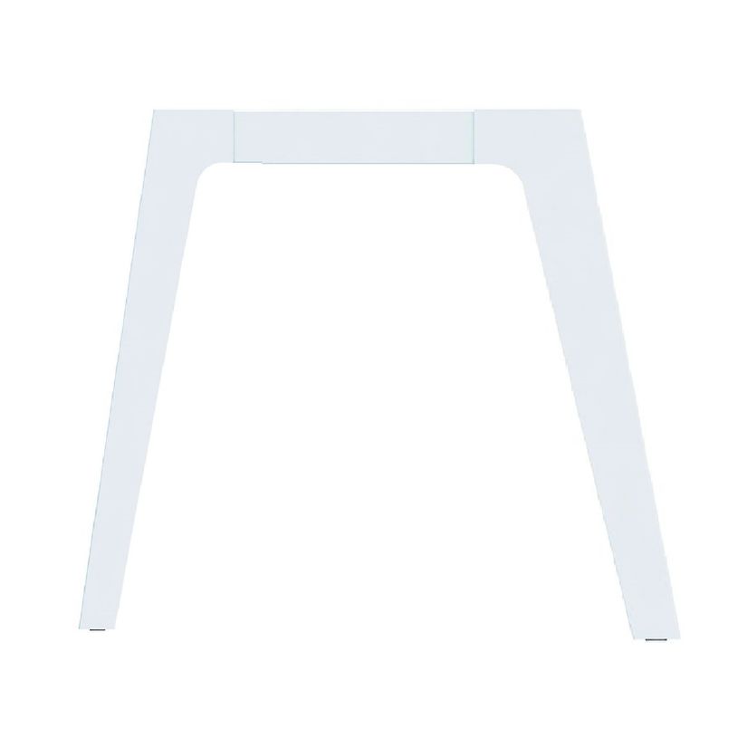 3253310157743-Bureau simple STEELY - L160 cm - Pieds blanc - plateau imitation Chêne clair-P_79432446_2-1