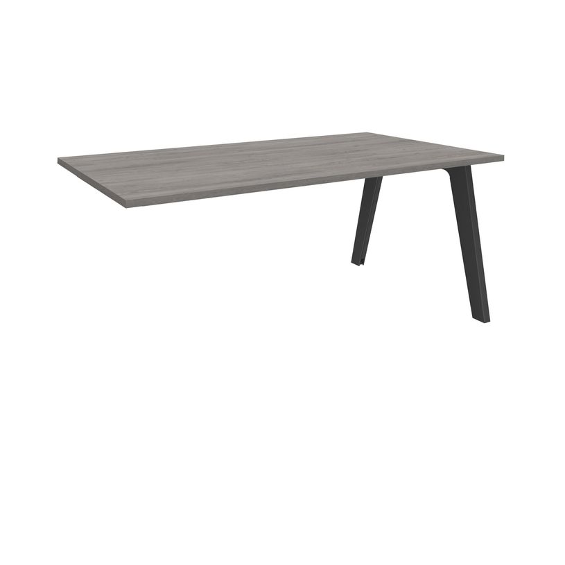 3253310162389-Bureau simple STEELY - L140 cm - Bureau suivant - Pieds carbone - plateau imitation Chêne -P_79432519_1-0
