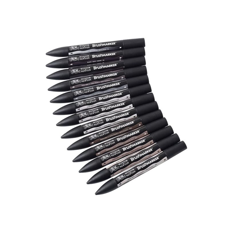 884955070697-BrushMarker - Pack de 12 stylos pinceaux et marqueurs - gris-P_79432719_3-1