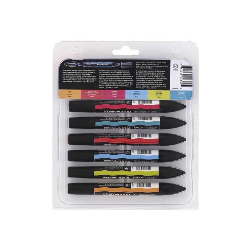 884955070499-BrushMarker - Pack de 6 stylos pinceaux et marqueurs - mid-ton-P_79432721_2-2