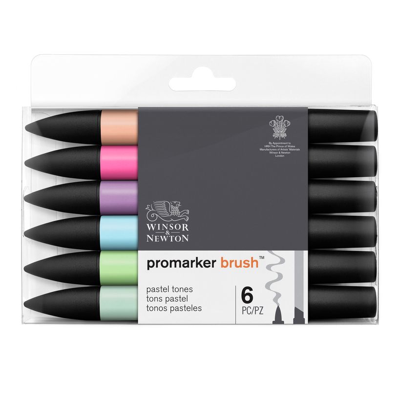 884955070505-BrushMarker - Pack de 6 stylos pinceaux et marqueurs - tons pastels-P_79432723_2-0