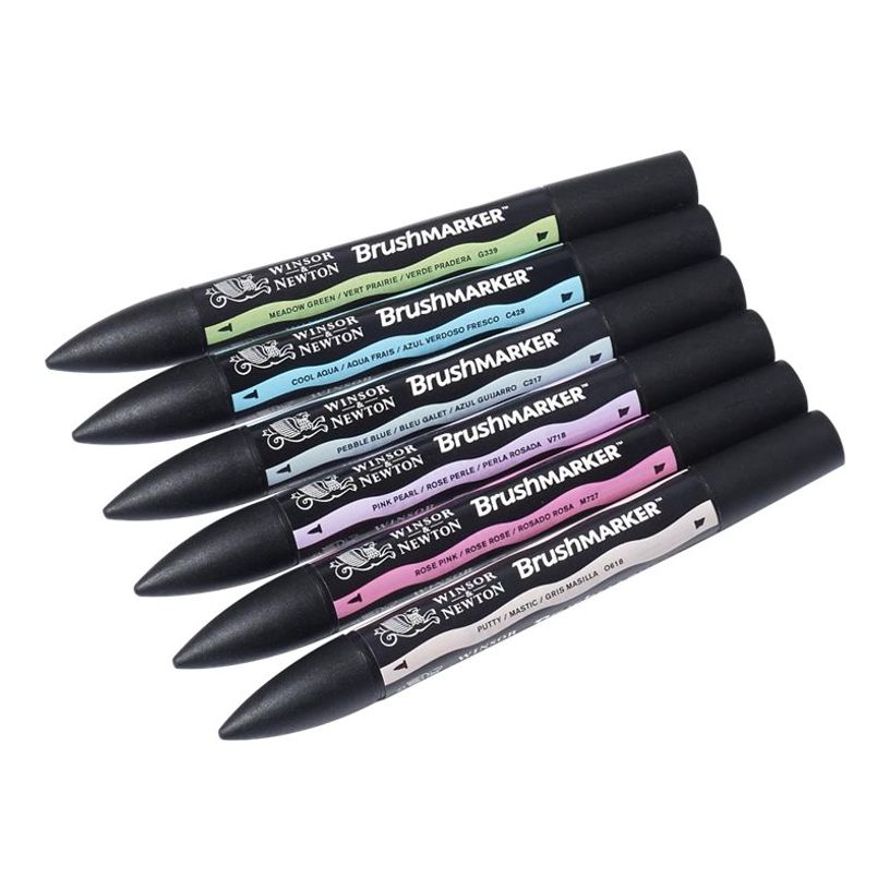 884955070505-BrushMarker - Pack de 6 stylos pinceaux et marqueurs - tons pastels-P_79432723_3-1