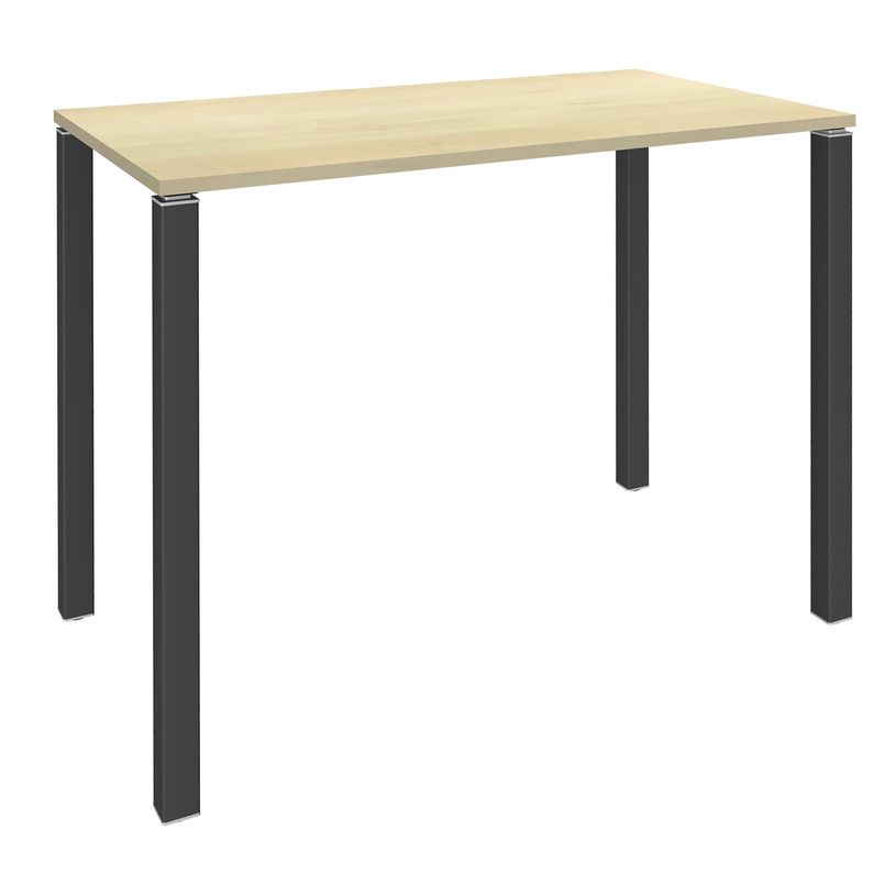 3253310165922-Table Lounge - L120xH105xP60 cm - 4 Pieds carbone - plateau imitation érable-P_79432786_1-0