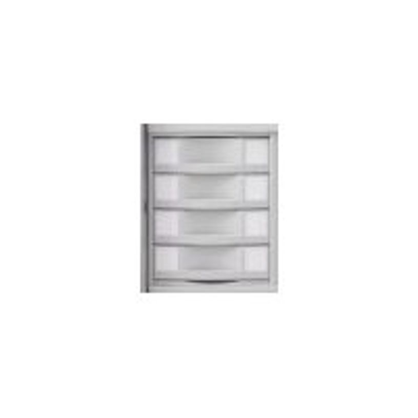3219099811610-Module 4 tiroirs pour armoire à rideaux - hauteur 100 mm - gris/bleu-P_79433049_2-1
