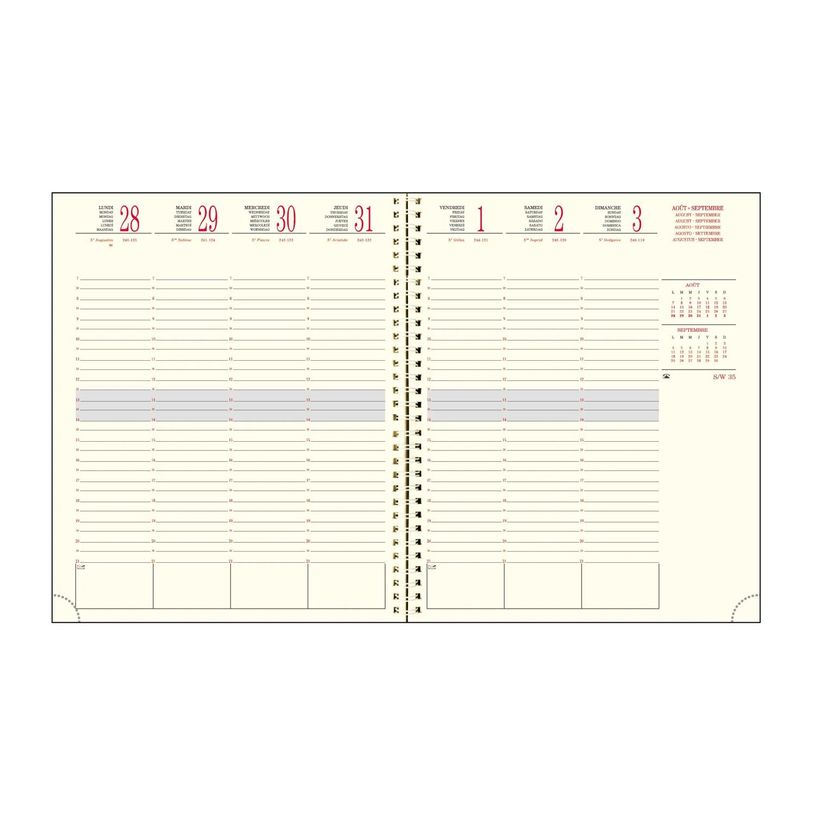 3660942064149-Agenda Méline - 1 semaine sur 2 pages - 16 mois - 18,5 x 22,5 cm - disponible dans différ-P_79435544_4-3