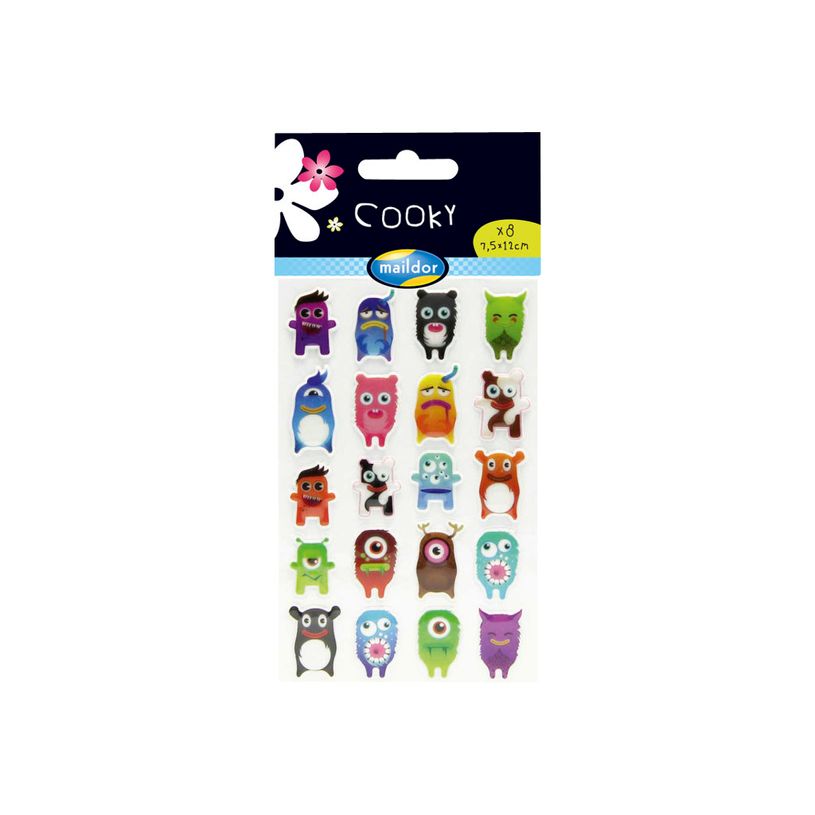 3065505604129-Maildor - 1 feuille gommettes monstres - -P_79436827_1-1