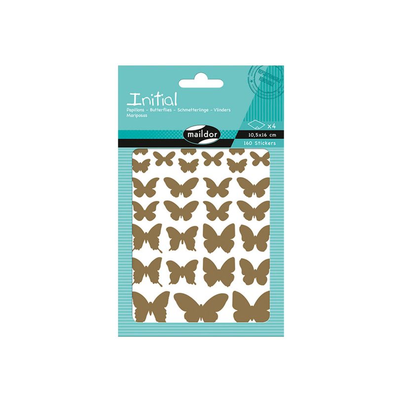 3609510910280-Maildor - 4 feuilles gommettes papillon - or et argent-P_79436871_1-2