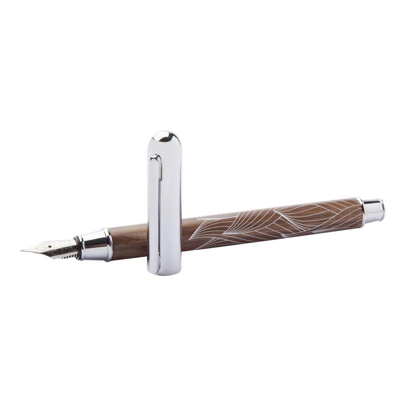 3108722401536-Oberthur Canopée - Stylo plume noyer-P_79438725_2-1