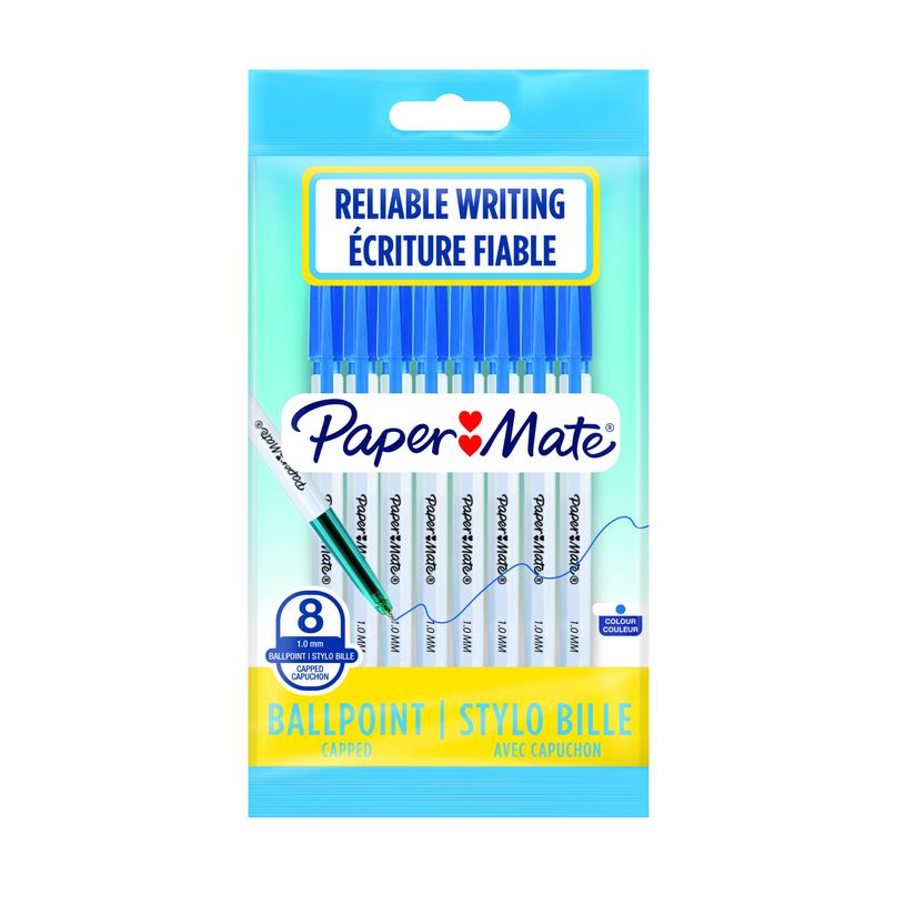 3026980844226-Paper Mate 045 - 8 Stylos à bille - bleu-P_79439260_1-0