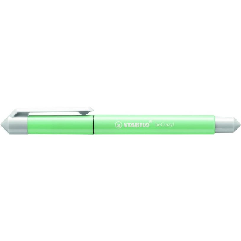 4006381539678-STABILO beCrazy! - Roller encre bleue - 0,5 mm - corps fin - vert pastel-P_79439930_2-1