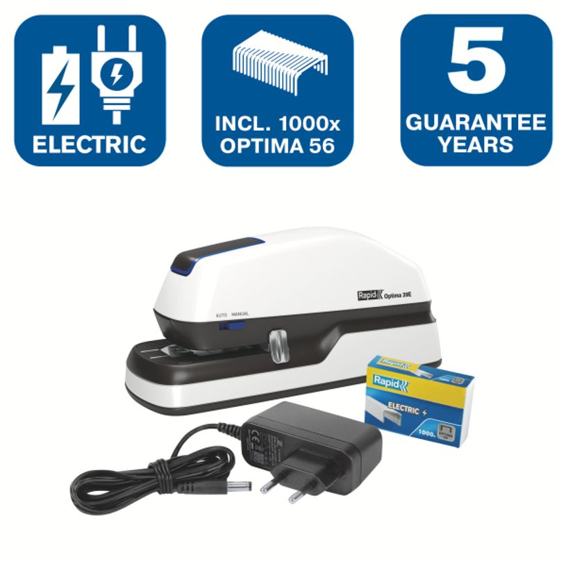 5028252048279-Rapid Optima 20 - Agrafeuse électrique - capacité de 20 feuilles - agrafes Optima HD56-P_79440417_8-1