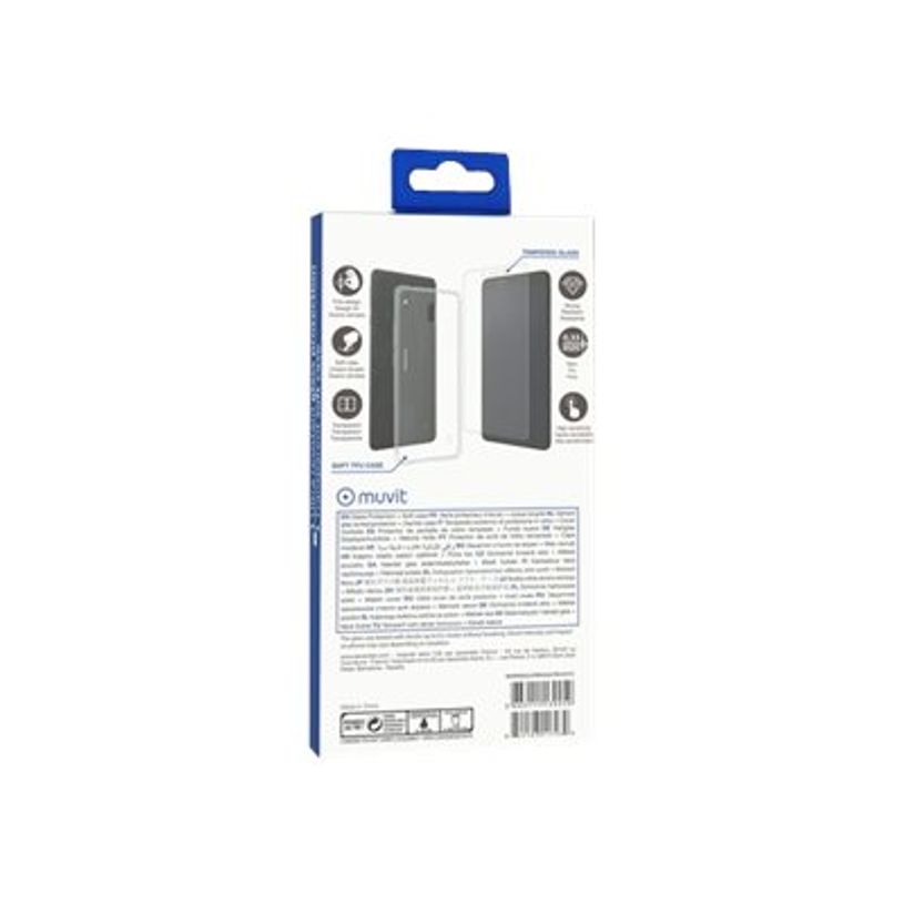 3663111139259-Muvit - kit coque souple + protection verre trempé pour NOKIA 1+ - transparent-P_79440439_2-1