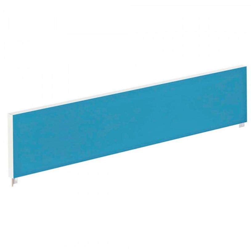 3660141254600-Ecran de séparation cadre aluminium H33 x L160 cm - cadre aluminium blanc - toile bleu-P_79441015_1-0