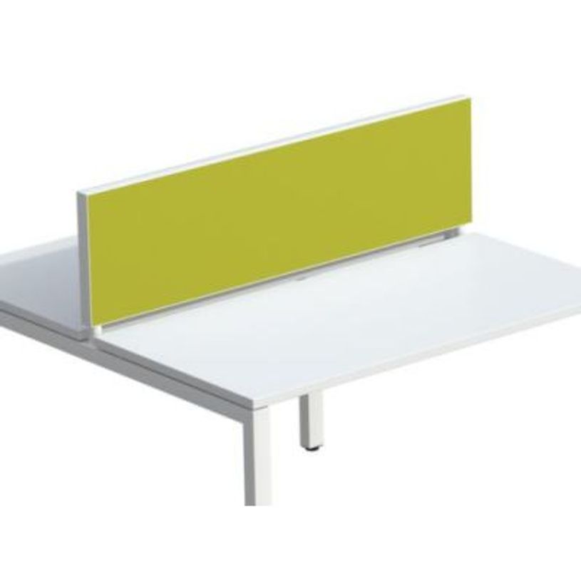 3660141254631-Ecran de séparation cadre aluminium H33 x L160 cm - cadre aluminium blanc - toile vert-P_79441018_1-0