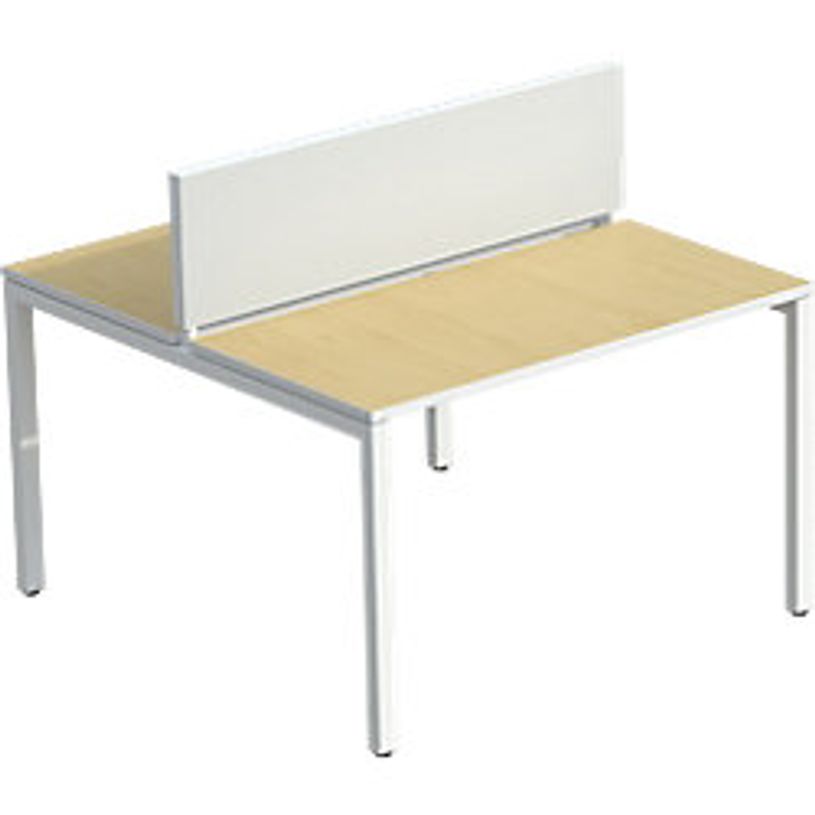 3660141254693-Ecran de séparation cadre aluminium H33 x L160 cm - cadre aluminium blanc - toile blanc-P_79441024_1-0