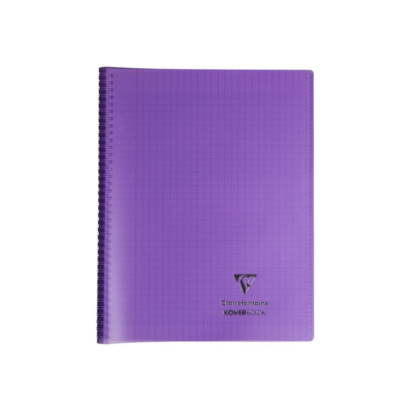 3037923864010-Clairefontaine Koverbook - Cahier polypro spiralé 24 x 32 cm - 160 pages - grands carreaux (Seyes) - disponib-P_79441088_8-7