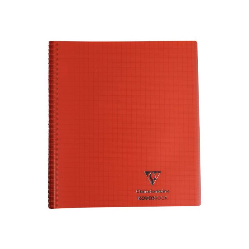 3037923864010-Clairefontaine Koverbook - Cahier polypro spiralé 24 x 32 cm - 160 pages - grands carreaux (Seyes) - disponib-P_79441088_9-8