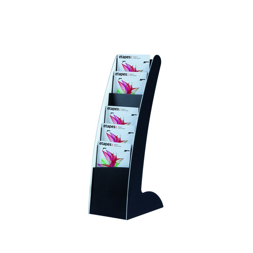 3660141133431-Présentoir fixe Courbo slim - 6 cases - noir-P_79441200_1-0