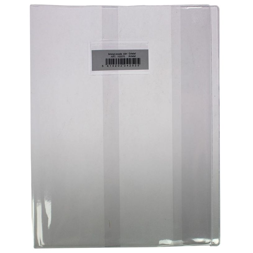 5414202042501-Protège cahier A5 - transparent - avec fenêtre et étiquette blanche-P_79442137_1-0