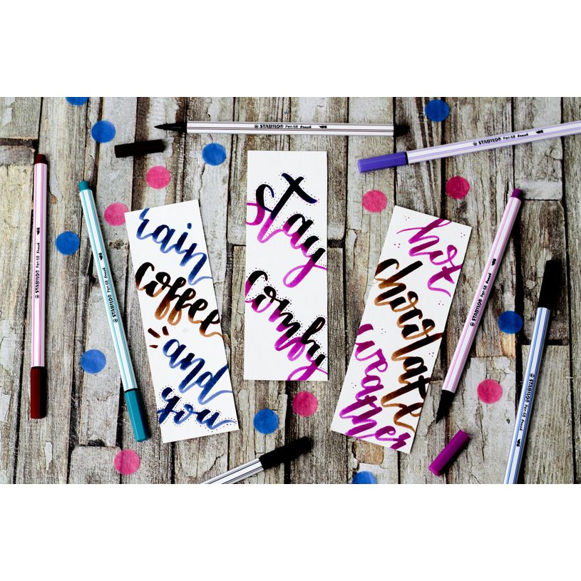 4006381546096-STABILO Pen 68 Brush - 12 Feutres pinceau - assortis-P_79443918_2-1