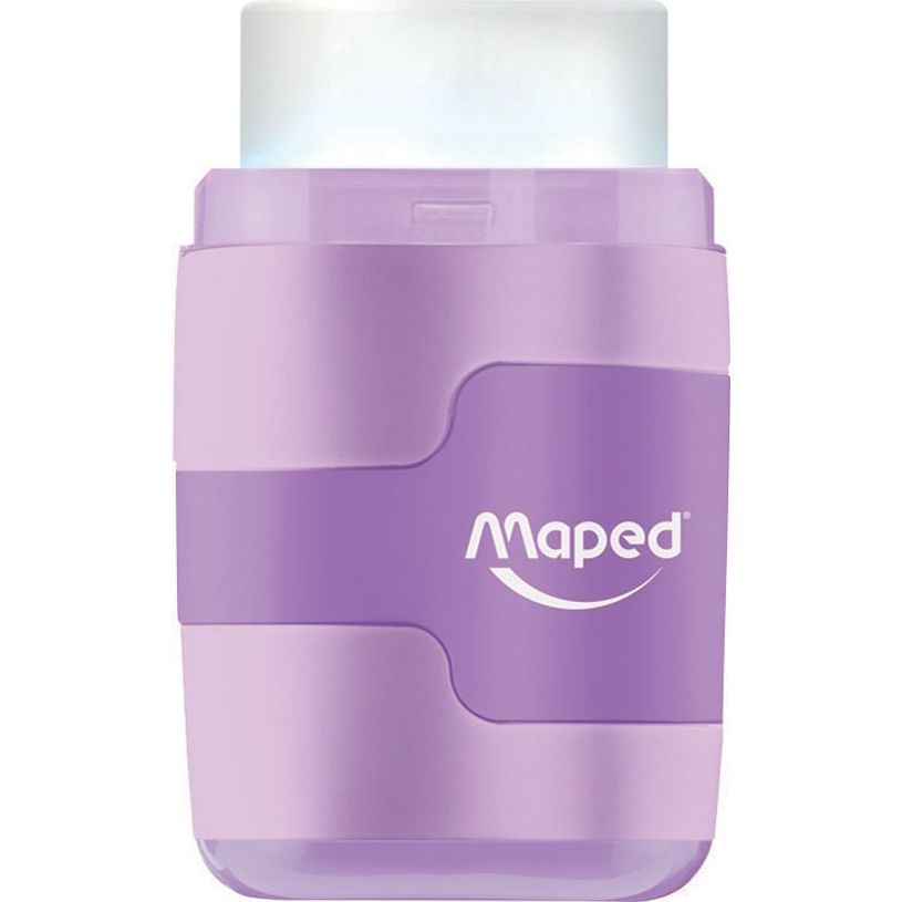 3154140492311-Maped Connect Pastel - Taille crayon / Gomme 2-en-1 - 2 trous - disponible dans différente-P_79444077_2-1