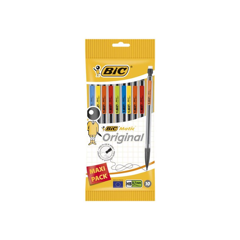 3086120110277-BIC Matic Classic - Pack de 10 porte mines - HB - 0,7 mm-P_803058_2-0