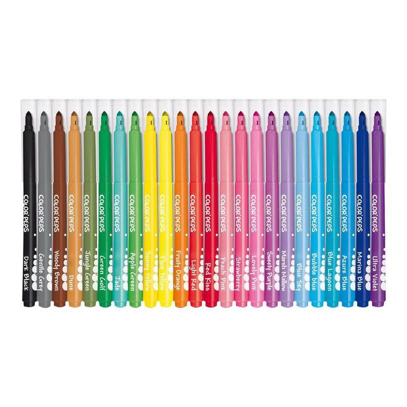 3154148450122-Maped Color'Peps Long Life - 24 Feutres - Pointe moyenne-P_845012_1-0