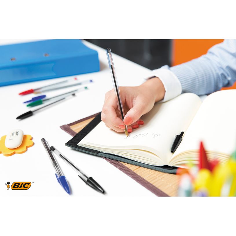 3086121601026-BIC Cristal - 4 Stylos à bille - noir - 1 mm - pointe moyenne-P_99999641_6-5
