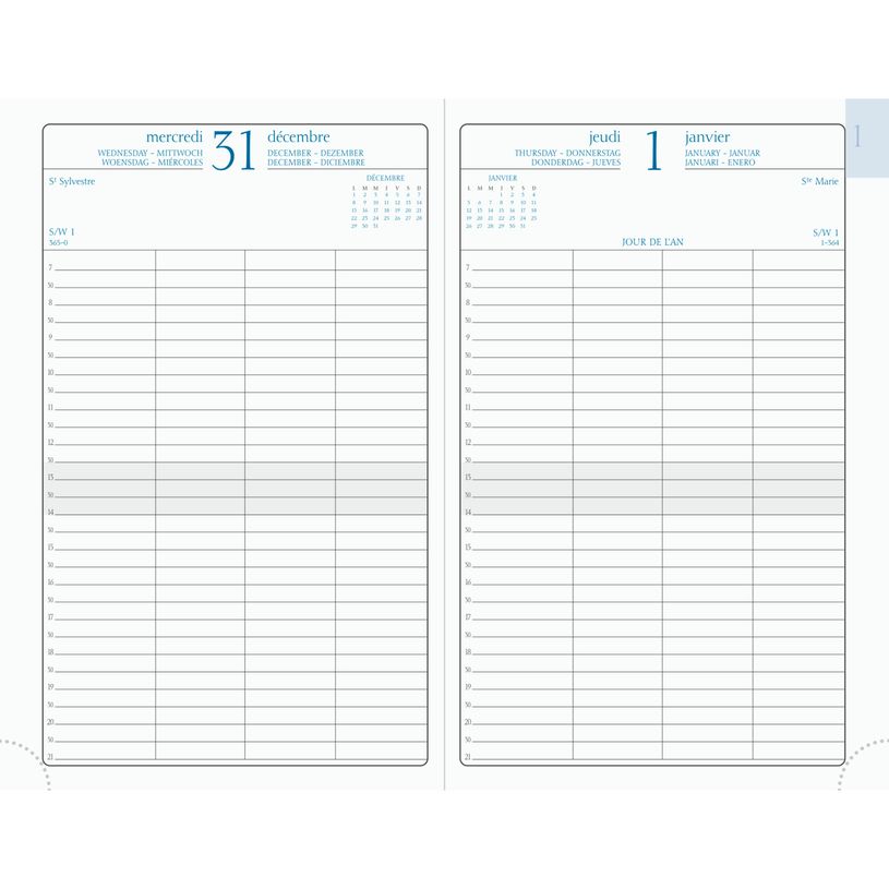 3660942002714-Agenda Winner La Journée Planifiée 21 - 1 jour par page - 13,5 x 21 cm - disponible dans diff-P_99999825_5-3