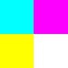 Cyan/magenta/jaune