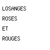losanges roses et rouges
