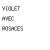 violet avec rosaces
